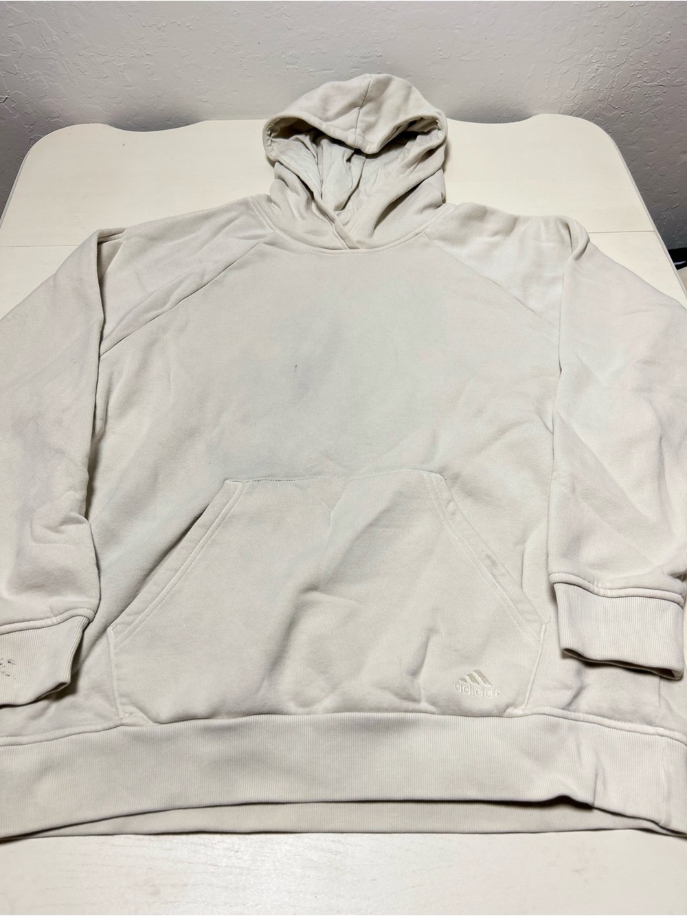 adidas Cream Pullover Hoodie